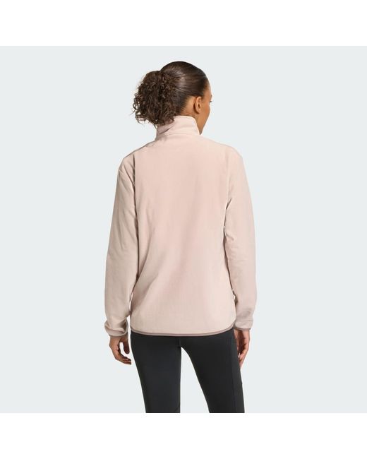 Adidas Natural Multi Essentials Full-Zip Fleece Jacket