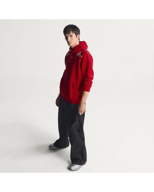 Adidas Red Arsenal Fc Places+Faces Hoodie for men