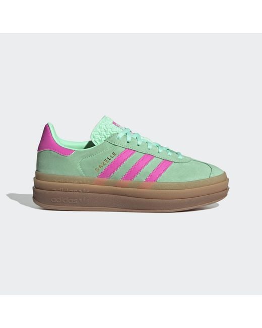 adidas gazelle silver green womens adidas Gazelle Bold W Trainers Trace Brown Clear Pink Earth Strata –  OFFCUTS SHOES by OFFICE