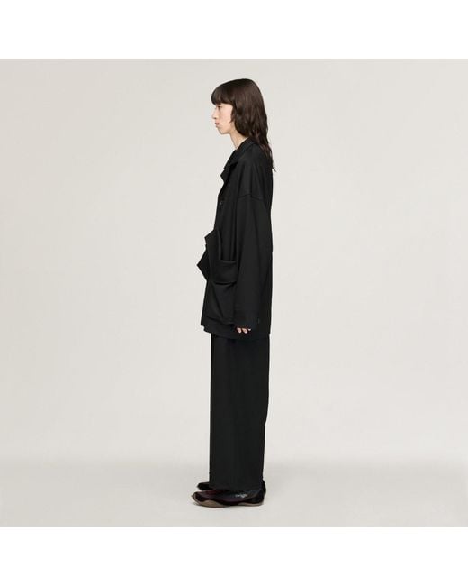 Adidas Black Y-3 Wool Chore Coat
