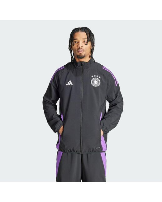 Adidas Blue Germany Tiro 24 Competition Presentation Track Top for men