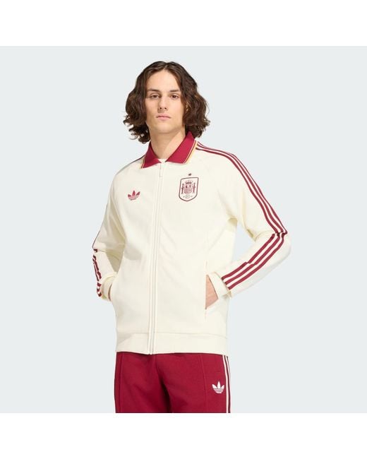 Adidas Red Spain Away Anthem Jacket for men