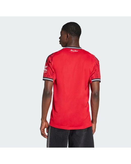 Adidas Red Manchester United 25/26 Home Jersey for men