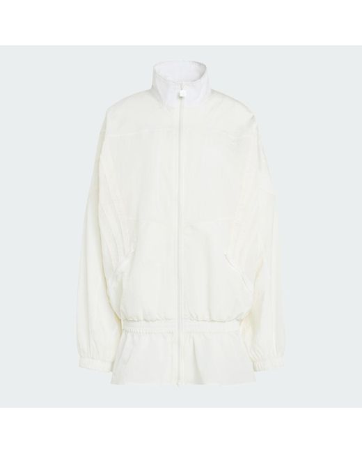 Adidas White Santiago Woven Track Top