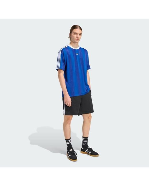 Adidas Blue Adicolor Jacquard Jersey for men
