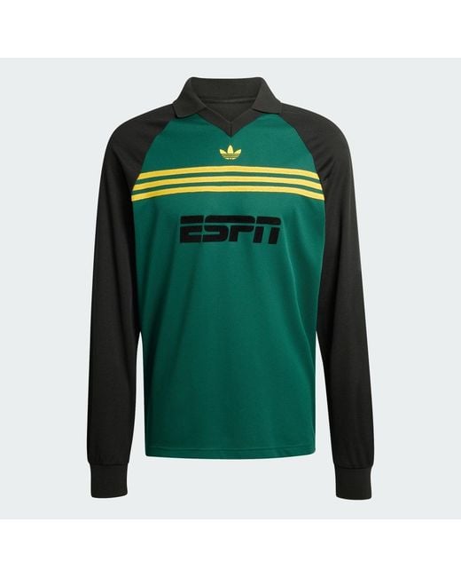 Adidas Green Sponsored Archive Longsleeve Tee for men