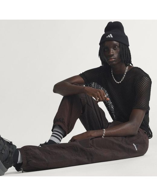 Adidas Black Eqt Track Tracksuit Bottoms for men