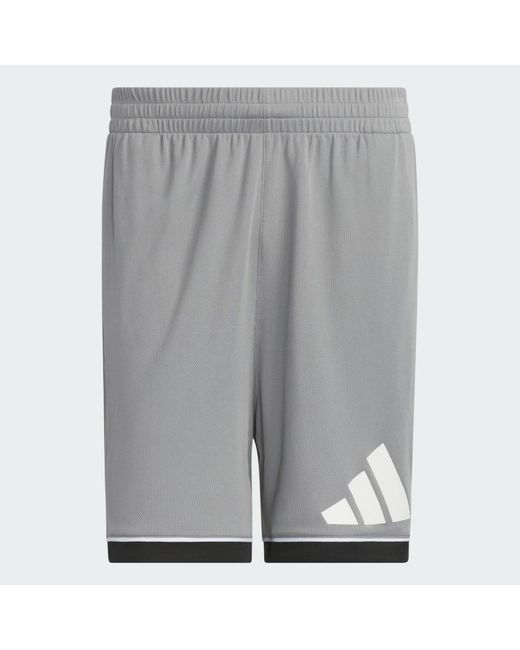 Adidas Gray Basketball Badge Of Sport Shorts for men