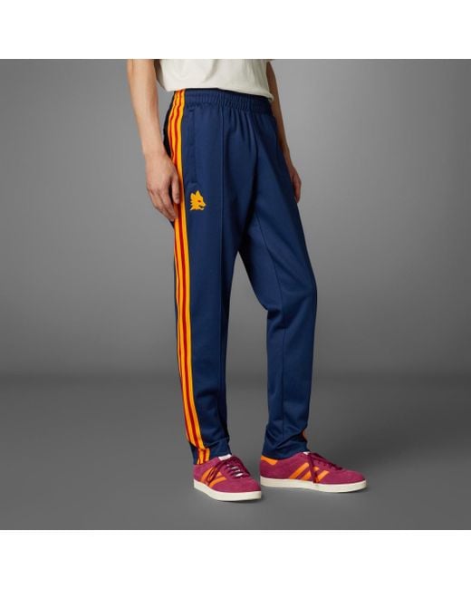 Adidas Blue As Roma Bring Back 1993 Track Pants for men