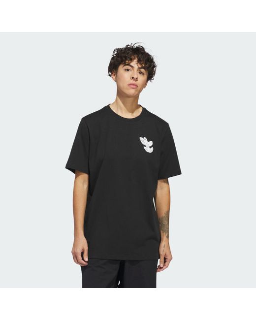 Adidas Black Shmoofoil Monument Short Sleeve T-shirt for men