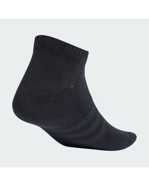 Adidas Blue Thin And Light Sportswear Low-cut Socks 3 Pairs