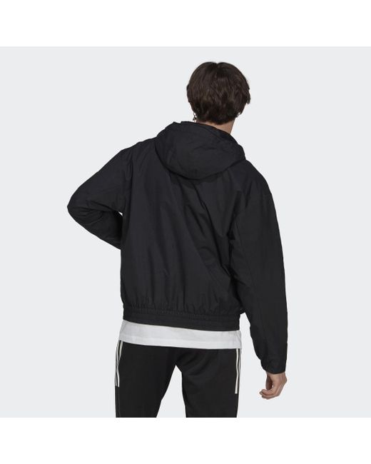 Adidas Black 3-stripes Storm Jacket for men