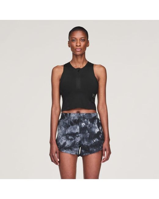 Adidas Black Y-3 Running Fitted Long-Sleeve Top