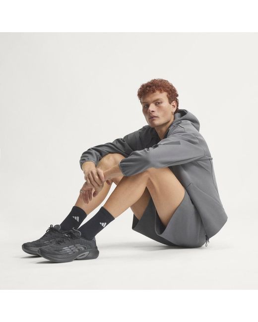 Adidas Gray Z.N.E. Full Zip Track Top for men