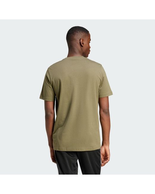 Adidas Green Camo Shape Graphic T-Shirt for men