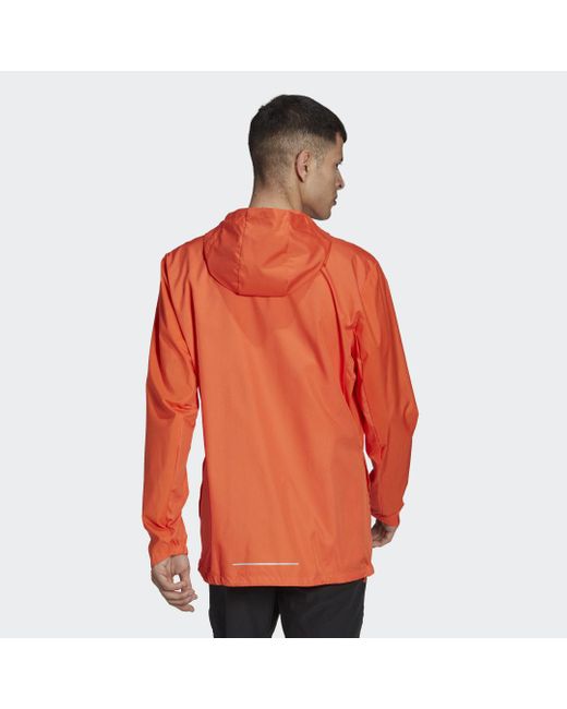 Adidas Orange Own The Run Jacket for men