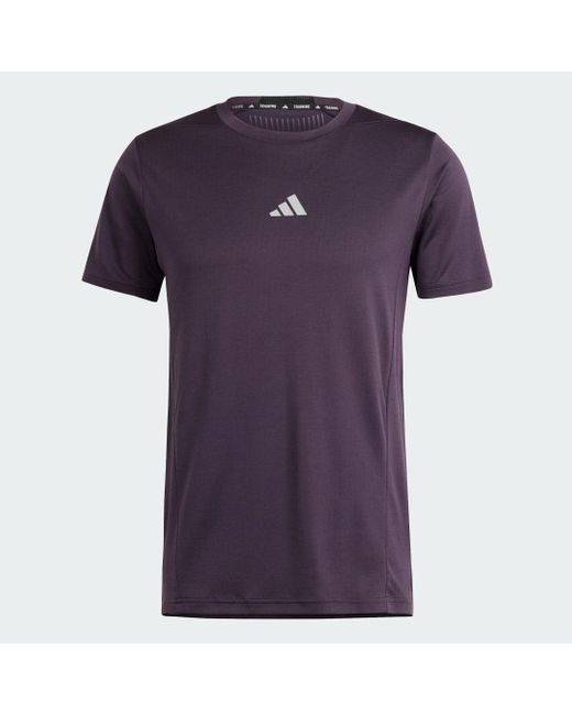 Adidas Purple Designed For Training Hiit Workout Heat.rdy T-shirt for men