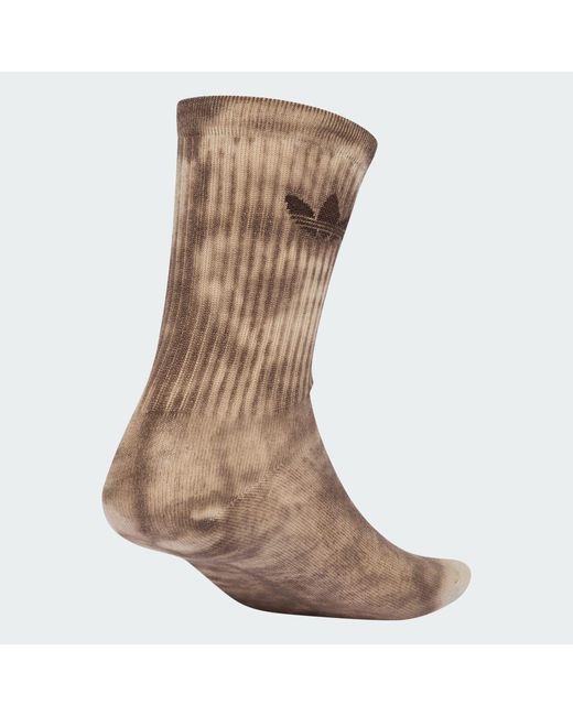 Adidas Brown Tie Dye Crew Socks 3 Pairs