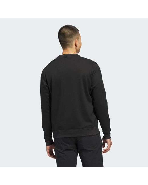 Adidas Black Ultimate365 Climawarm Crewneck Sweatshirt for men