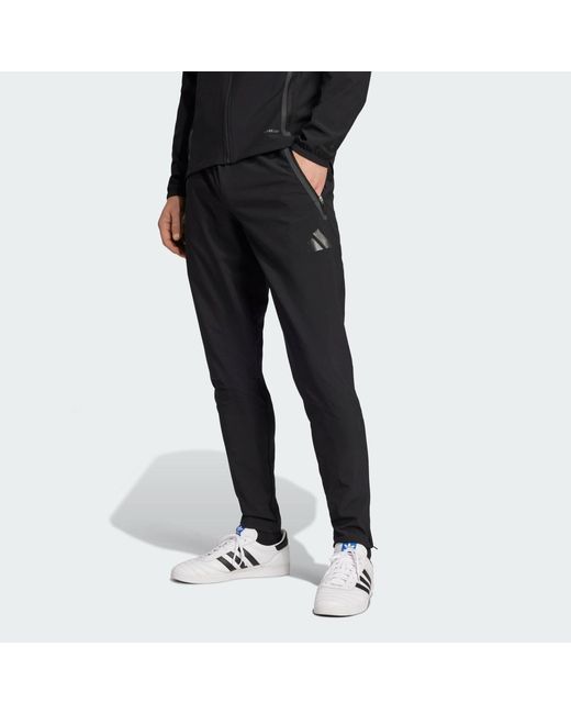 Adidas Black Tiro 25 Competition Vis Tech Travel Pants for men