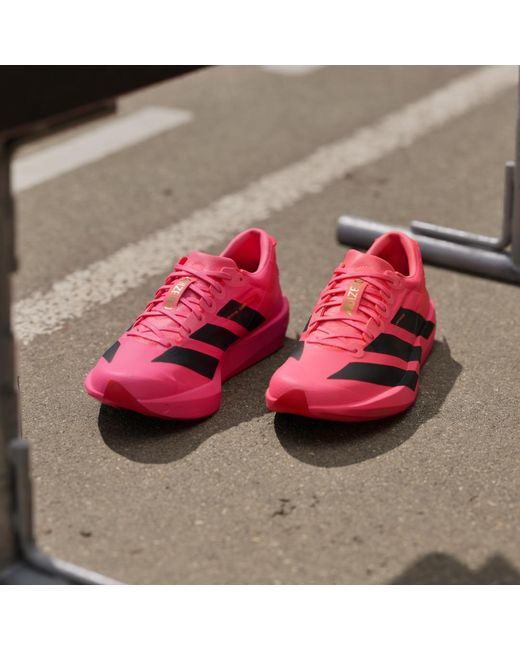Adidas Pink Adizero Adios 9 Running Shoes