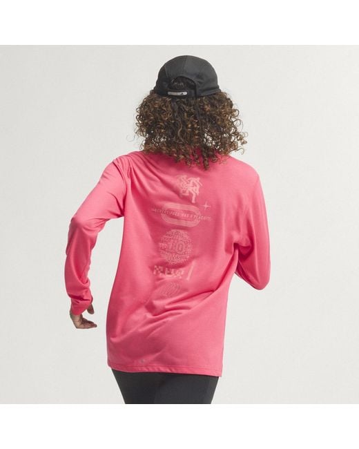 Adidas Pink Adi365 Runners Long-Sleeve Top Long-Sleeve Top