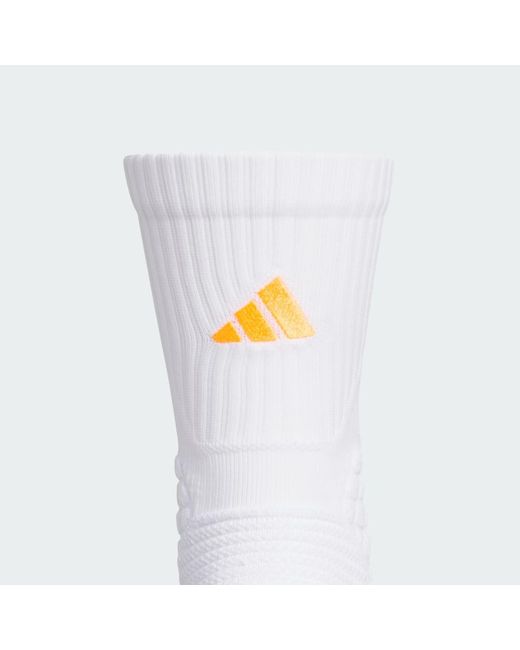 Adidas White Crew Socks for men