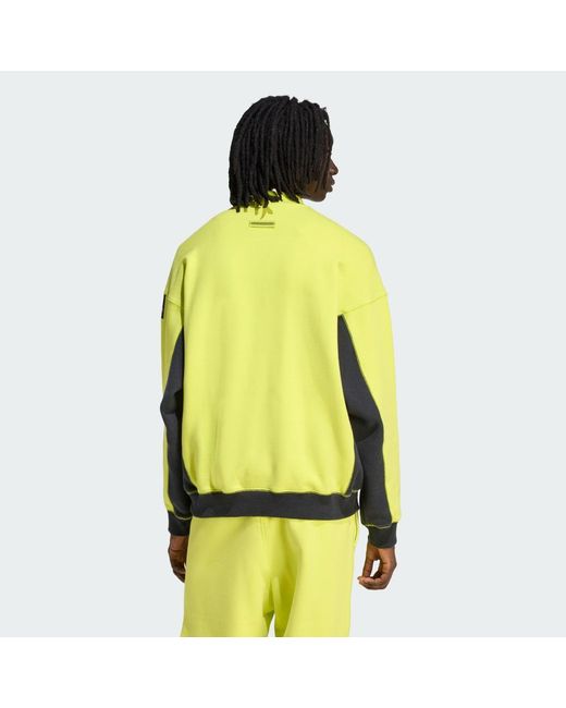 Adidas Yellow Equipment Blocked Half-Zip for men