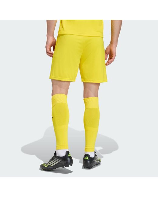 Adidas Yellow Entrada26 Shorts for men