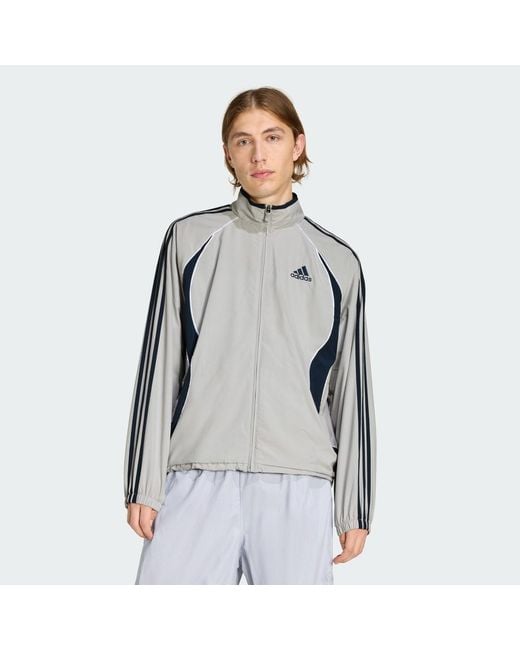 Adidas Gray Teamgeist Adicolor Track Top for men