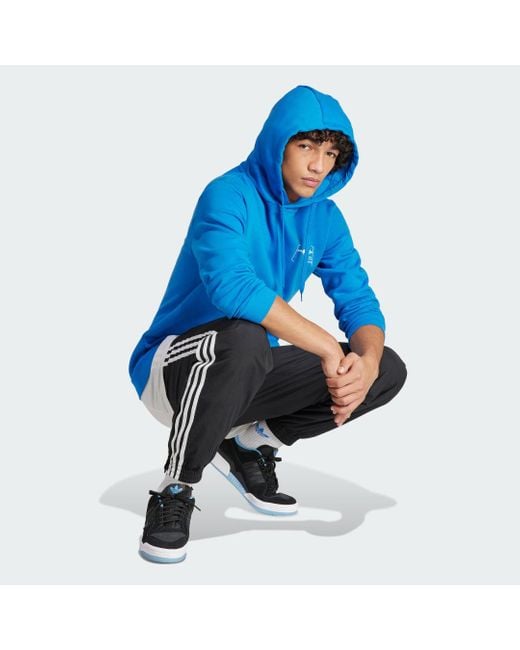 Hoodie Paris Graphic di Adidas in Blue da Uomo