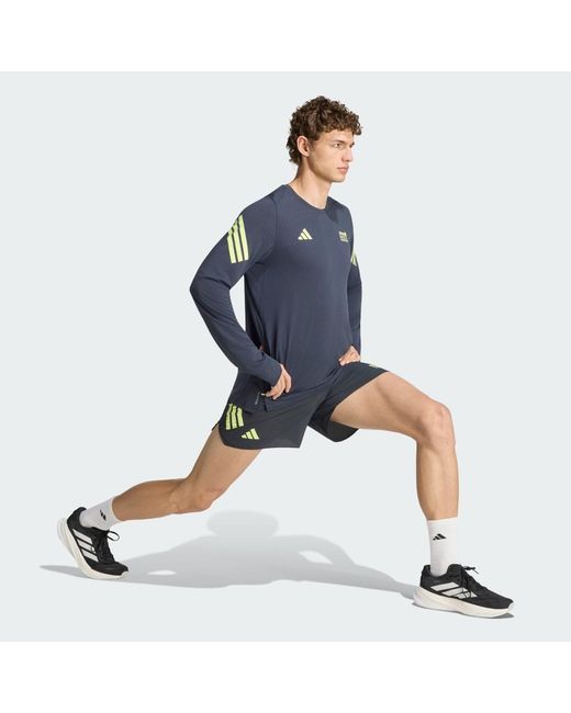 Adidas Blue Bmw Berlin-Marathon 2026 Long-Sleeve Top T-Shirt for men