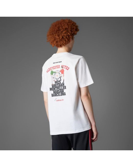 Adidas Gray Manchester United '91 T-Shirt for men