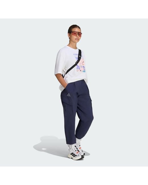 Adidas Blue Terrex Xploric Clima365 Cargo Tracksuit Bottoms