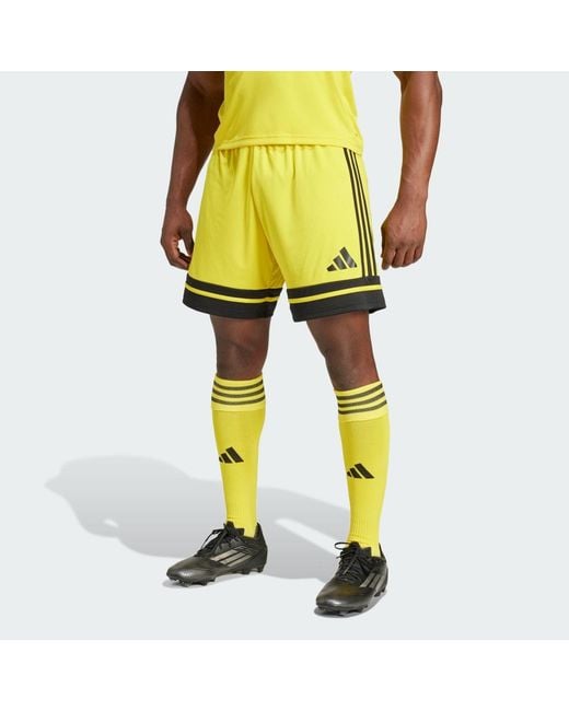 Adidas Yellow Squadra 25 Shorts for men