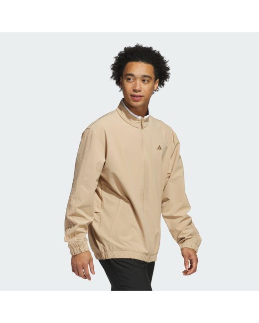 Woven Track Top di Adidas in Natural da Uomo
