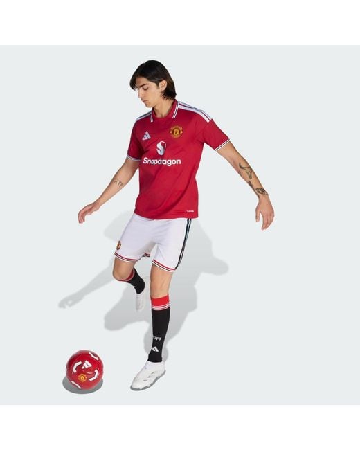 Adidas Red Manchester United 26/27 Home Shorts for men