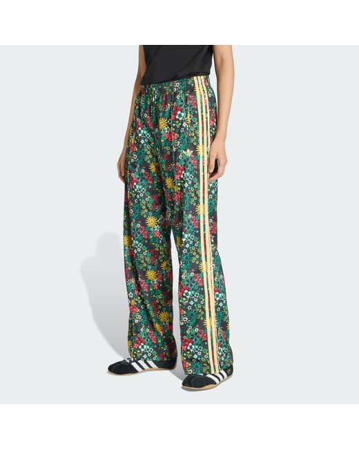 Adidas Green Originals X Liberty London Firebird Tracksuit Bottoms