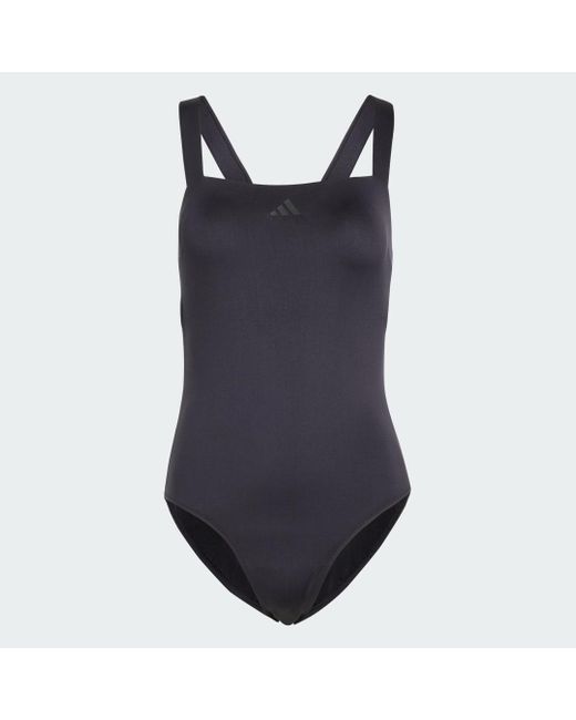 Adidas Blue Iconisea Padded Premium X-Back Badeanzug