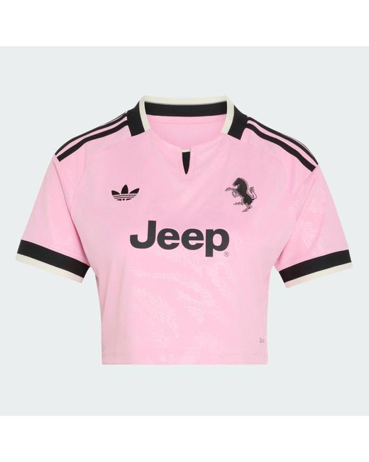 Adidas Pink Juventus 26/27 Away Cropped Jersey