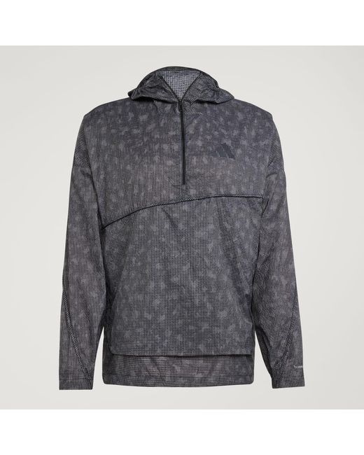Adidas Black Terrex Xploric Clima365 Printed Wind Anorak for men