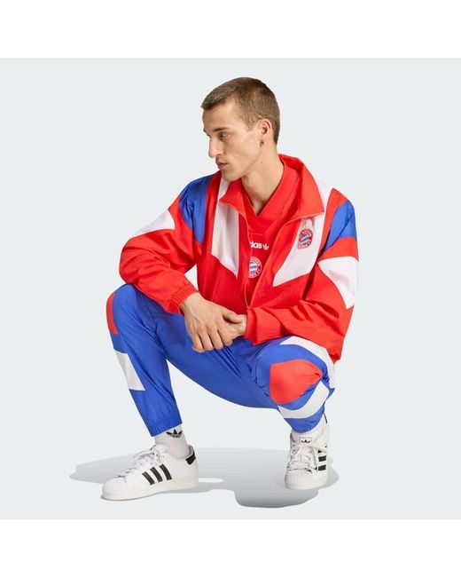 Adidas Blue Fc Bayern Muenchen Eqt Track Pants for men