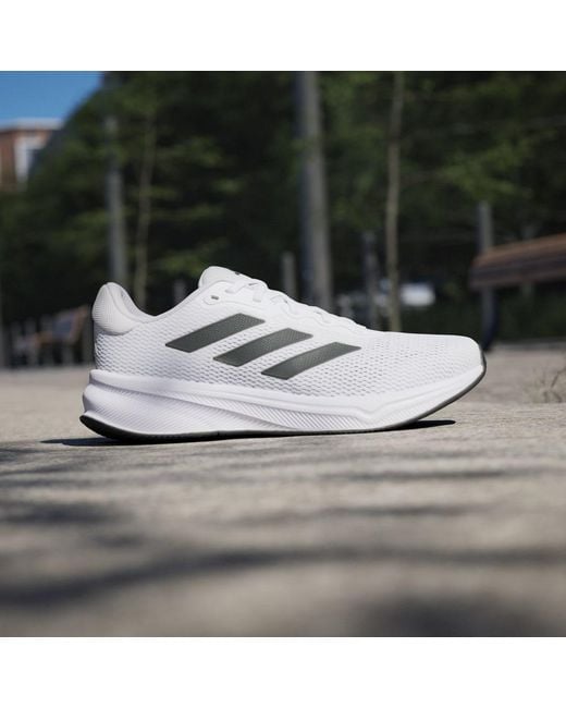 Adidas White Response Shoes for men