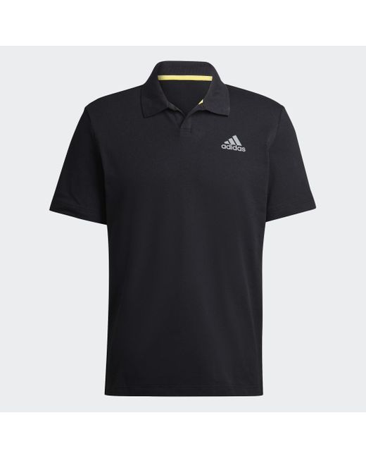 Polo da tennis Clubhouse 3-Bar di Adidas in Black da Uomo