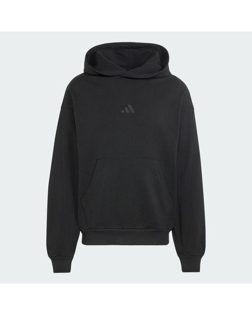 Adidas Black Kit Small Logo Hoodie for men