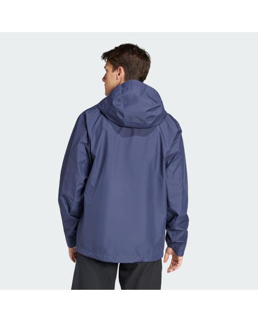 Giacca Terrex Multi 2.5L Rain.Rdy di Adidas in Blue da Uomo