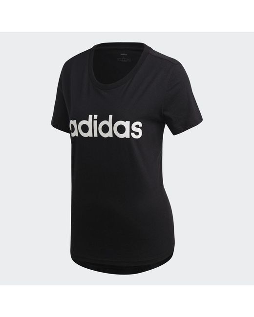 Adidas Black Essentials Linear Tee