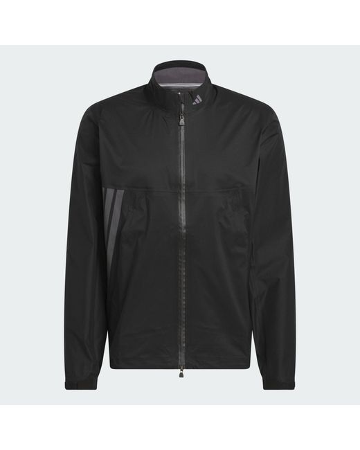Adidas Black Ultimate365 Tour Climaproof+ Full-Zip Jacket for men