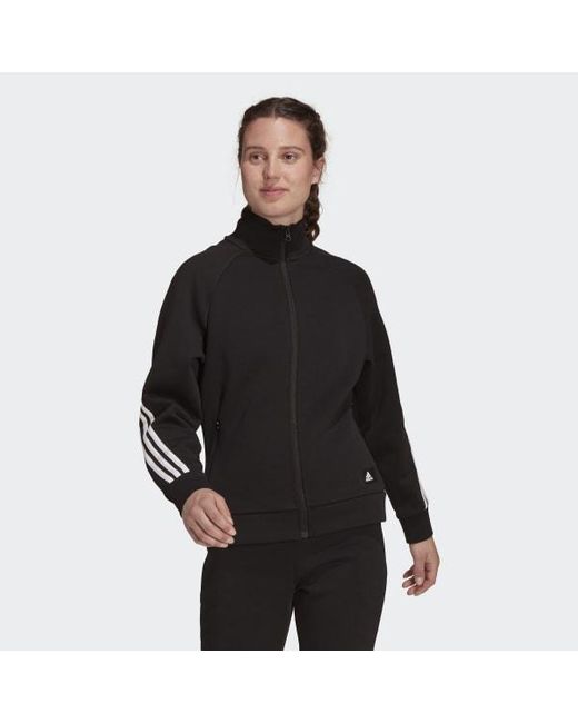 plain black track jacket