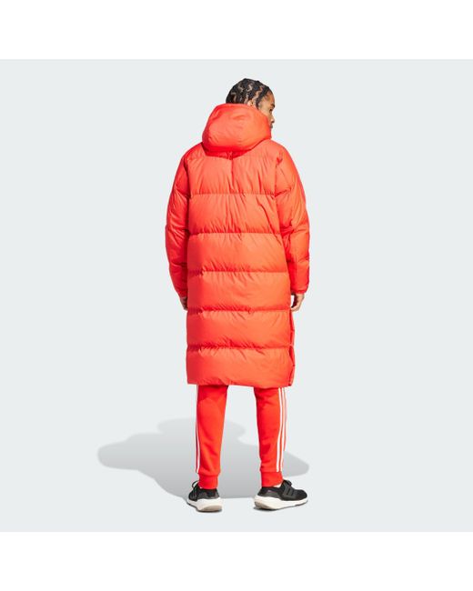 Adidas Red Fc Bayern Dna Down Coat for men
